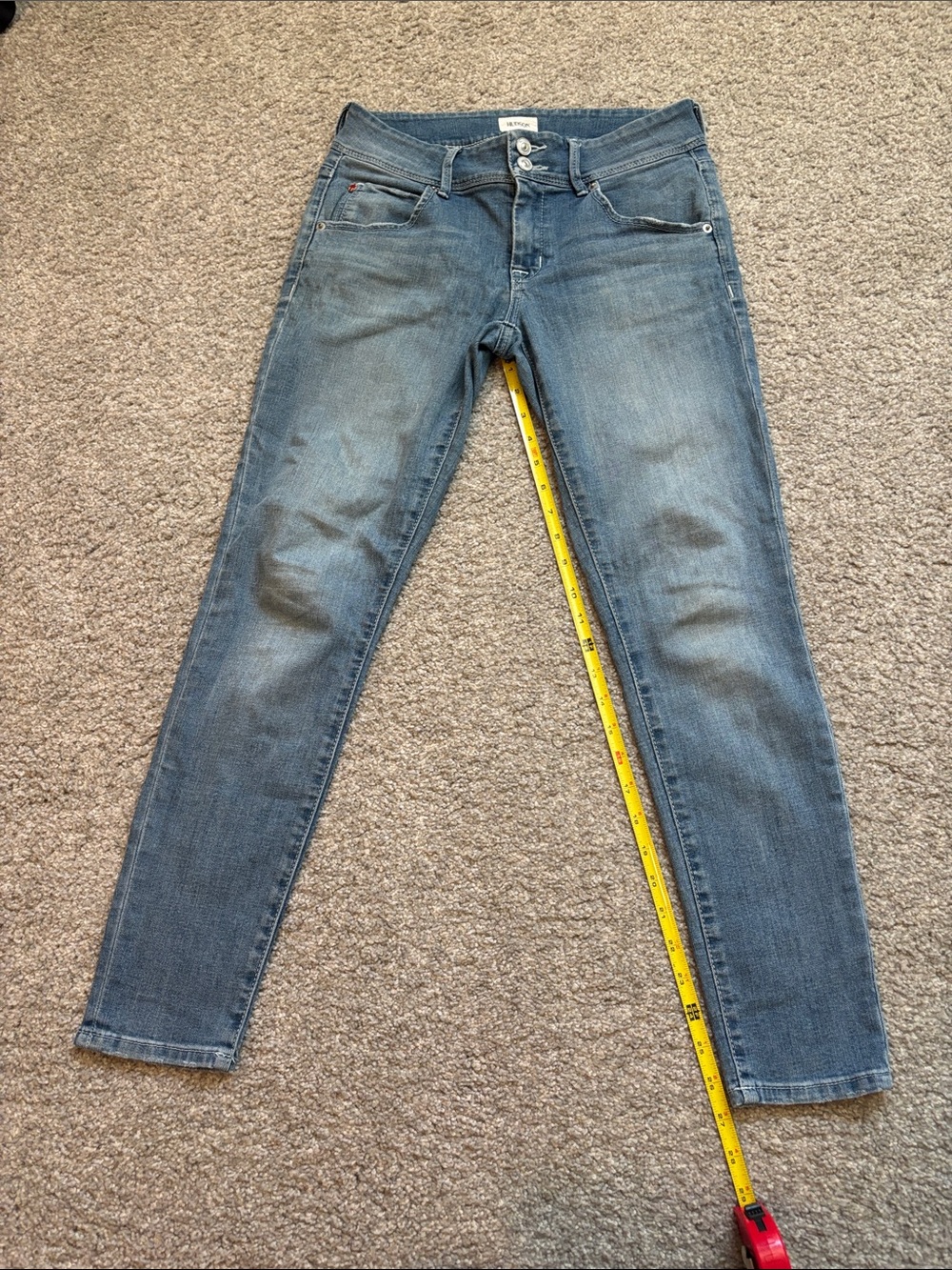 Hudson Jeans Women’s Skinny in Faded Blue Wash Collin Midrise Skinny ankle 27